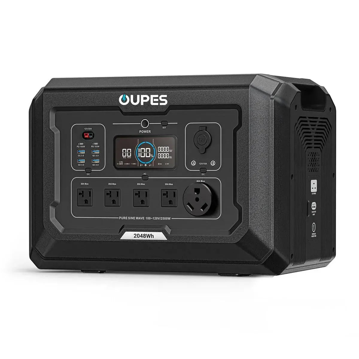 OUPES Mega 2 Home Backup & Portable Power Station | 2500W, 2048Wh