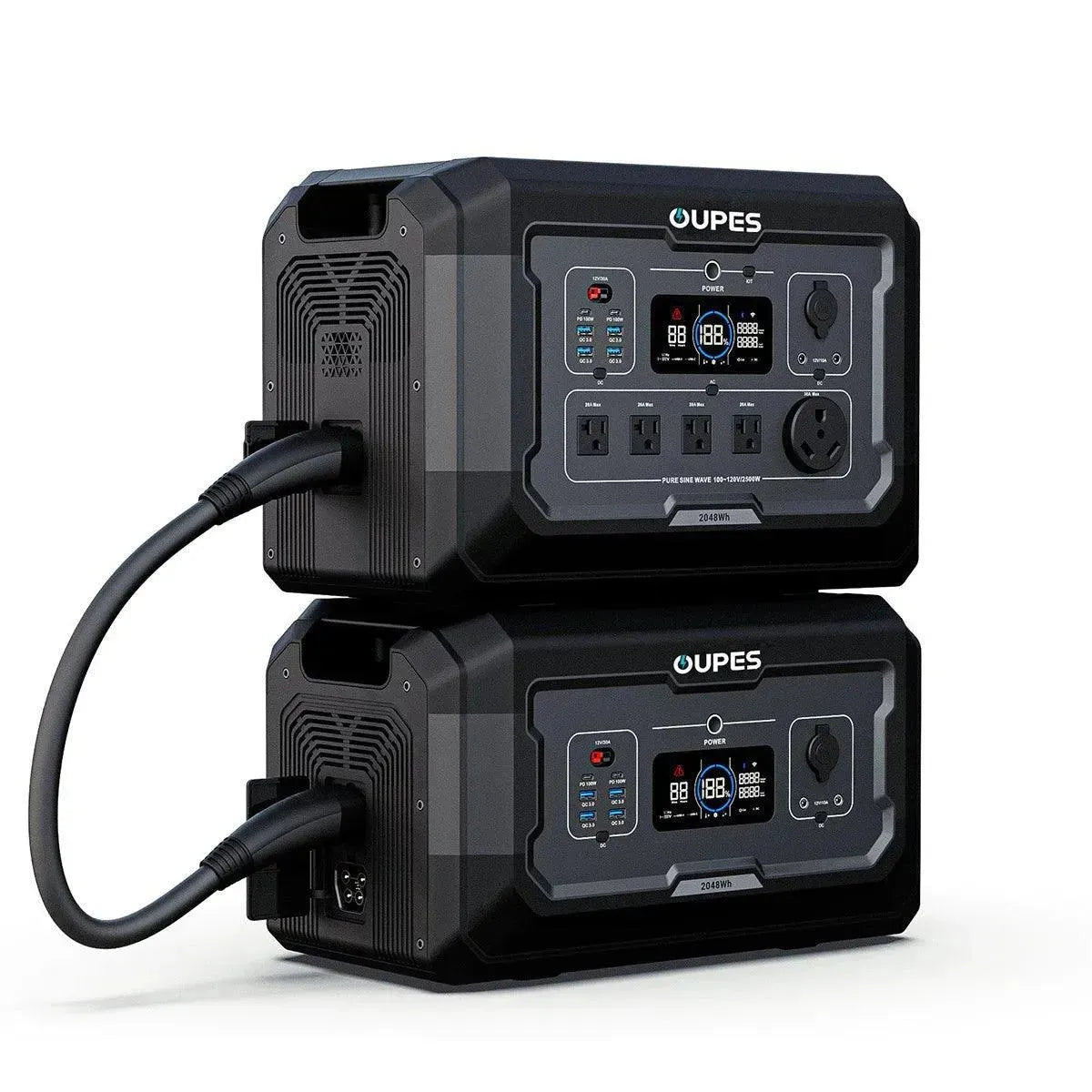 OUPES Mega 2 Home Backup & Portable Power Station | 2500W, 2048Wh