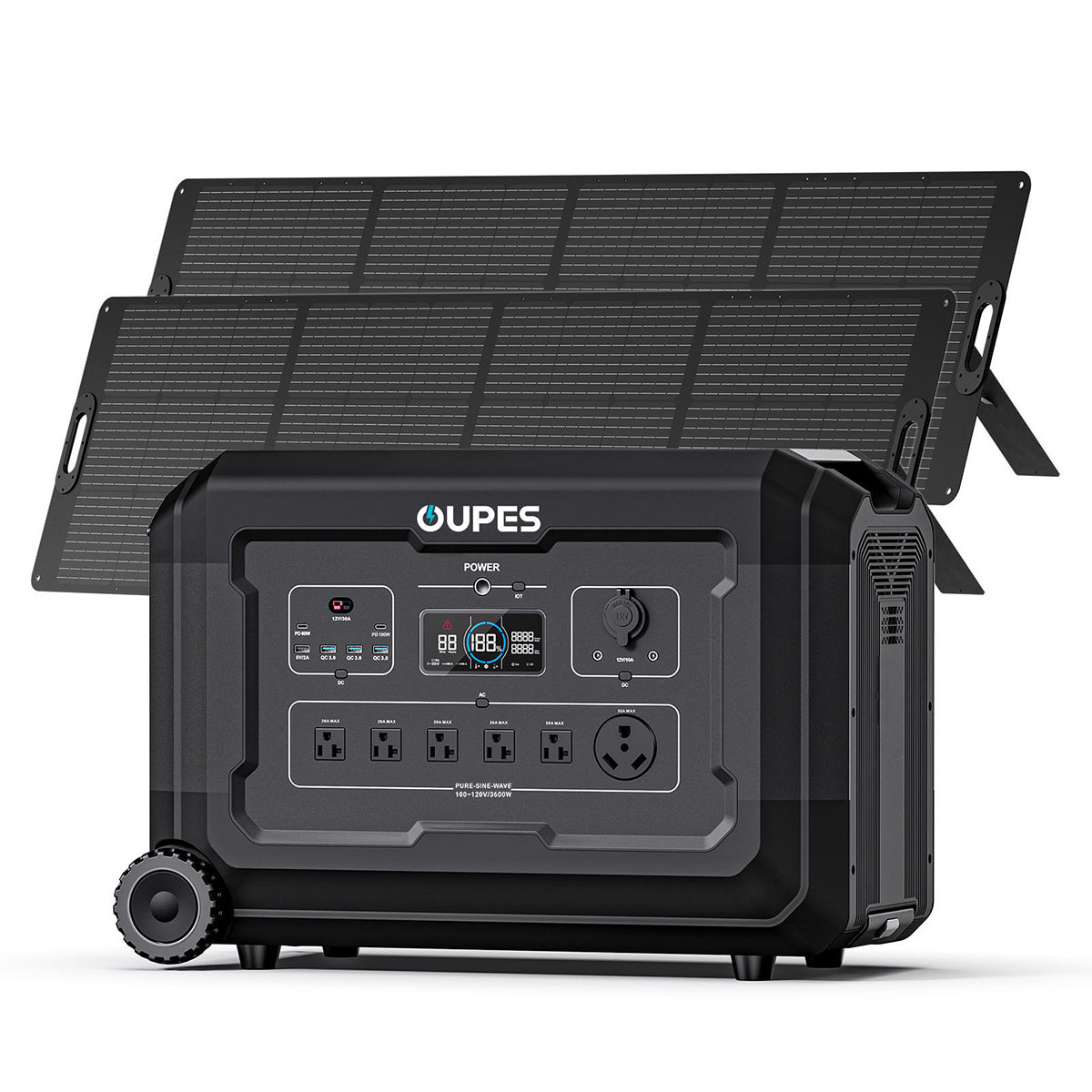 OUPES Mega 3 Home Backup & Portable Power Station | 3600W 3072Wh