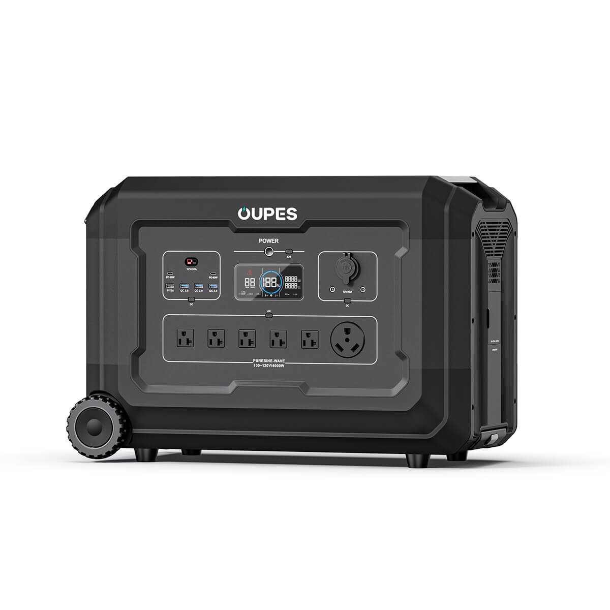  OUPES 2400W Portable Power Station with 4 * 240W Solar Panels,  2232Wh LiFePO4 Battery Backup, w/ 5 AC Outlets (5000W Peak), Solar Powered  Generator for Outdoor Camping, RV Travel, Home Use 